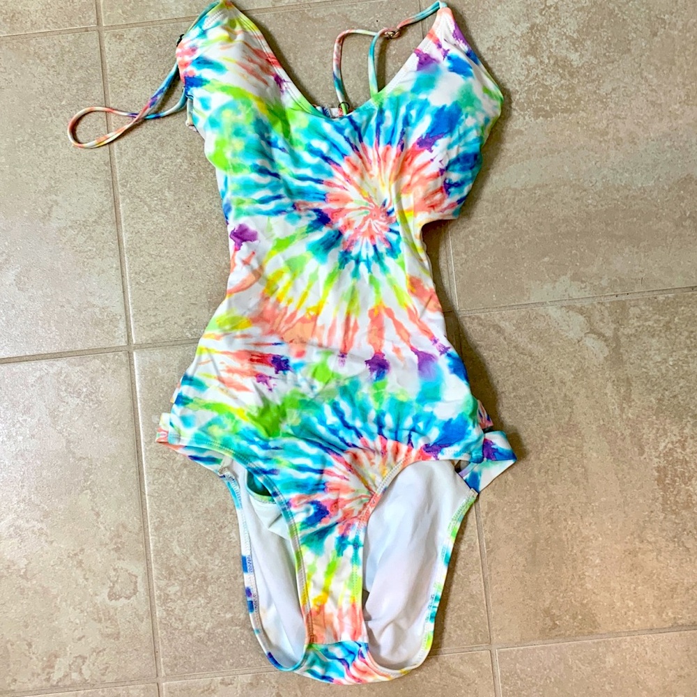 CALIFORNIA 1 Piece Tie Dye Swimsuit- Free Shipping